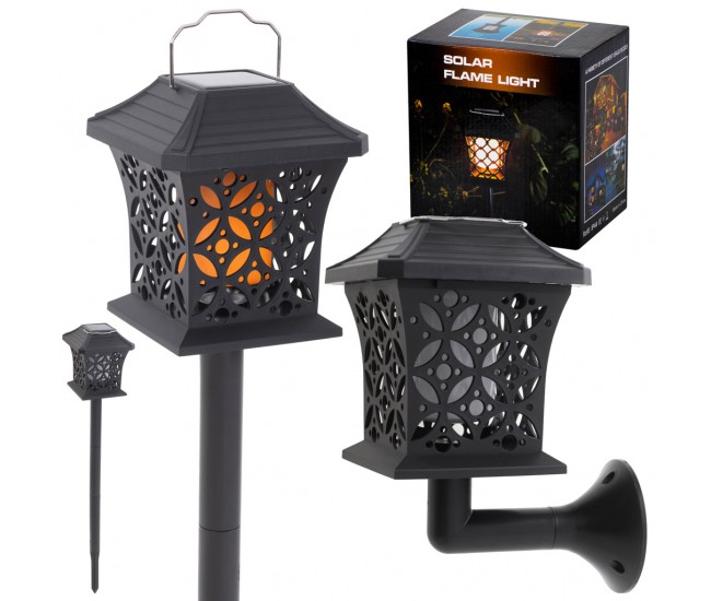 Lampa solara de exterior COMBO cu 12 LED-uri cu posibilitate de montaj la sol sau pe perete