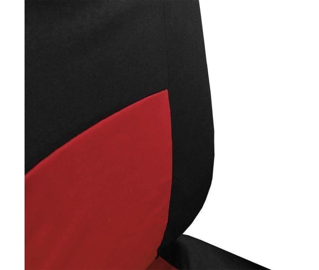 Huse Scaun Auto, 9 piese, universale, culoare Rosu-Negru Huse Scaun Auto, 9 piese, universale, culoare Rosu-Negru