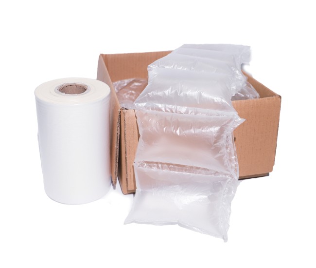 Set 2 role folie pentru utilaje de productie perne cu bule de aer, lungime rola 700m, dimensiune perna 100 x 200 mm