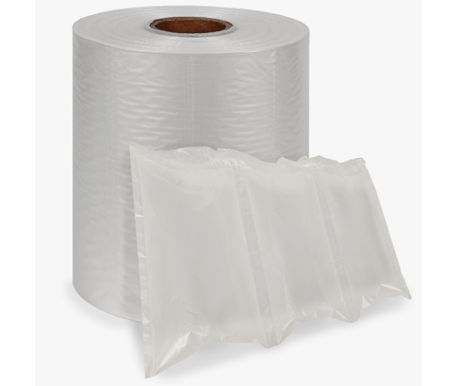 Set 2 role folie pentru utilaje de productie perne cu bule de aer, lungime rola 700m, dimensiune perna 100 x 200 mm