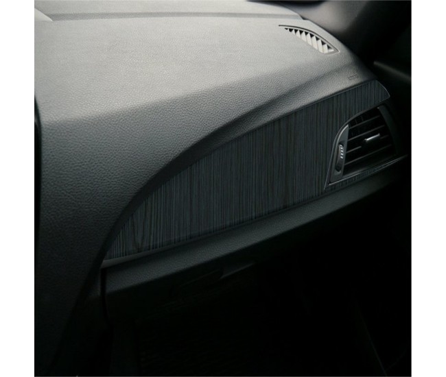 Folie Auto Colantare Trimuri, Model Lemn Negru, 100 x 45cm