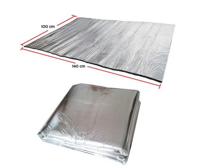 Material insonorizant auto cu strat din aluminiu, dimensiune 140cm x 100 cm x 6mm Material insonorizant auto cu strat din aluminiu, dimensiune 140cm x 100 cm x 6mm