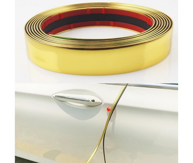 Rola Ornament autoadeziv, 6mm x 15m, culoare Crom GOLD