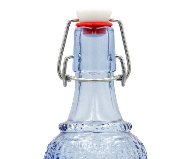 Set 100 capace pentru sticle cu inchidere cu clema metalica si dop ceramic cu garnitura din cauciuc