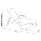 Sezlong de Plaja sau Gradina, reglabil, dimensiune 190 x 46 x 71 cm, material plastic, culoare Verde Sezlong de Plaja sau Gradina, reglabil, dimensiune 190 x 46 x 71 cm, material plastic, culoare Verde
