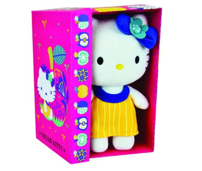 Jucarie Plus Jemini 20cm Hello Kitty - Rochita Galbena Jucarie Plus Jemini 20cm Hello Kitty - Rochita Galbena