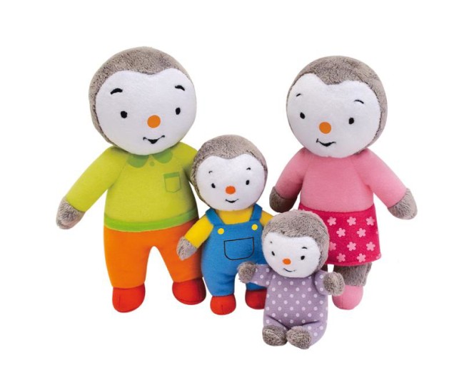 Set 4 Plusuri Jemini Familia De Pinguini Tchoupi Set 4 Plusuri Jemini Familia De Pinguini Tchoupi