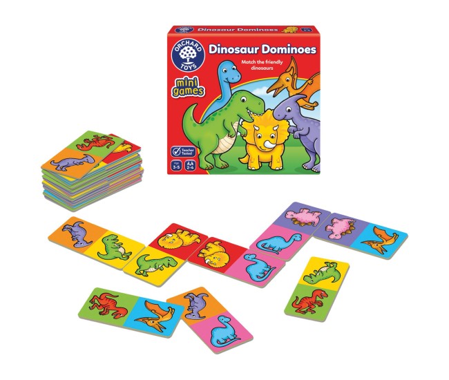 Joc educativ Domino Dinozauri - Dinosaur Dominoes Joc educativ Domino Dinozauri - Dinosaur Dominoes