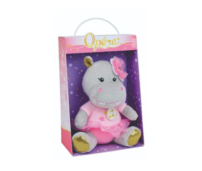 Jucarie Plus Muzicala Jemini 18cm Balerina Hipopotam