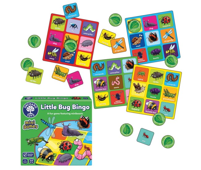 Joc educativ Bingo Mica Insecta LITTLE BUG BINGO Joc educativ Bingo Mica Insecta LITTLE BUG BINGO