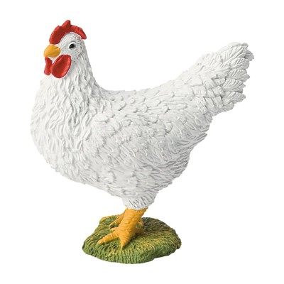 Figurina Gaina Alba - Animal de Ferma pentru Copii, Jucarie Colectie, Detalii Realiste Figurina Gaina Alba - Animal de Ferma pentru Copii, Jucarie Colectie, Detalii Realiste