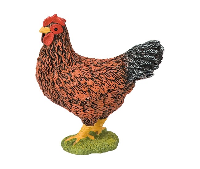 Figurina Gaina Maro - Animal de Ferma, Jucarie Educativa, Model Plastic Realist Figurina Gaina Maro - Animal de Ferma, Jucarie Educativa, Model Plastic Realist