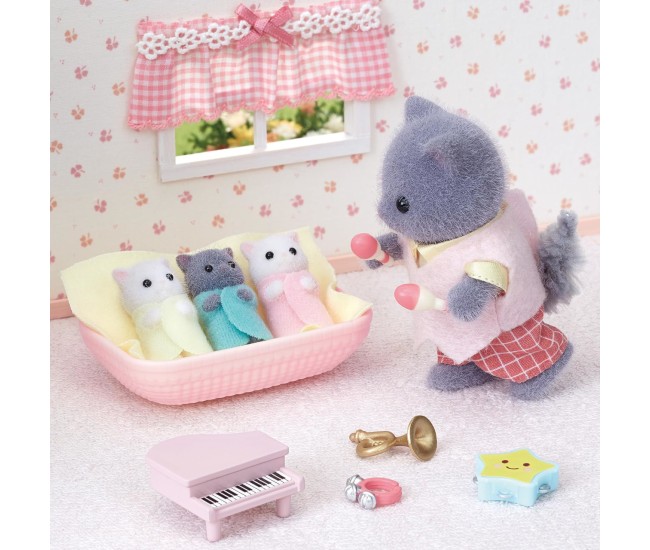 Figurine Sylvanian Families-Pisicute Tripleti Figurine Sylvanian Families-Pisicute Tripleti
