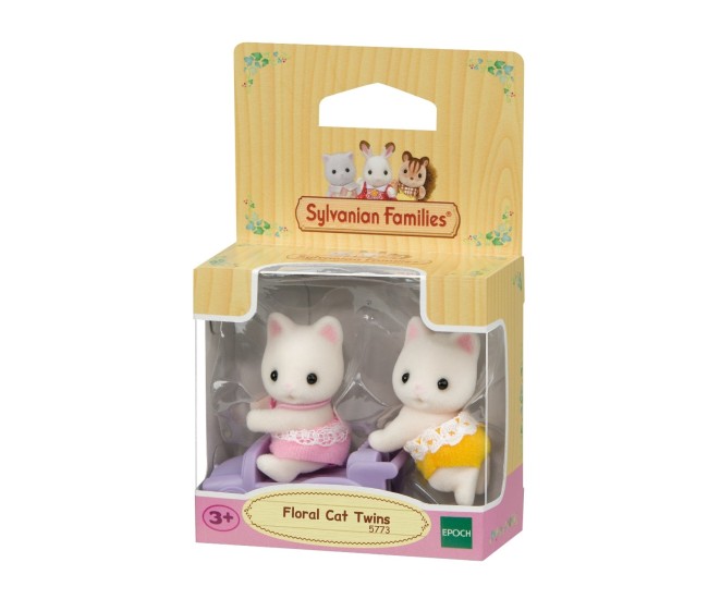 Figurine Sylvanian Families-Gemeni Pisicute Floral Figurine Sylvanian Families-Gemeni Pisicute Floral