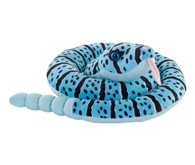 SARPE CU CLOPOTEI albastru- Jucarie de plus Wild Republic 91 cm SARPE CU CLOPOTEI albastru- Jucarie de plus Wild Republic 91 cm
