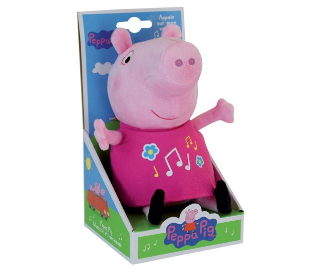Jucarie Plus Muzicala Jemini Cu Lumini 25cm Peppa Pig Jucarie Plus Muzicala Jemini Cu Lumini 25cm Peppa Pig