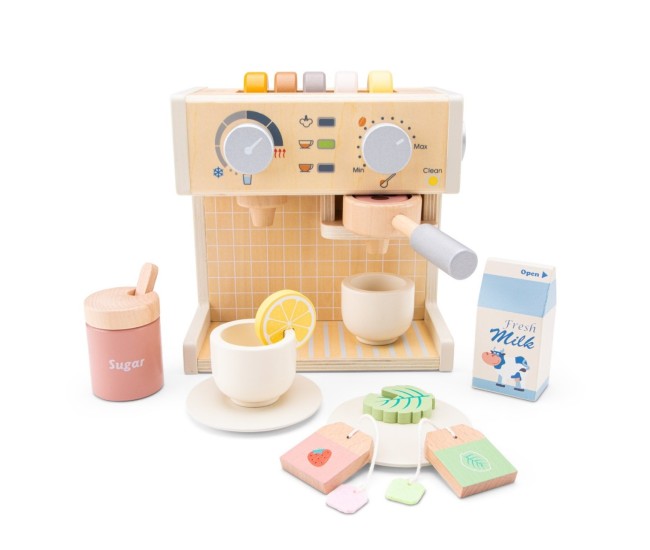 Cafetiera Woet pentru Copii - Set Joc de Rol, Accesoriu Bucatarie, Material Rezistent