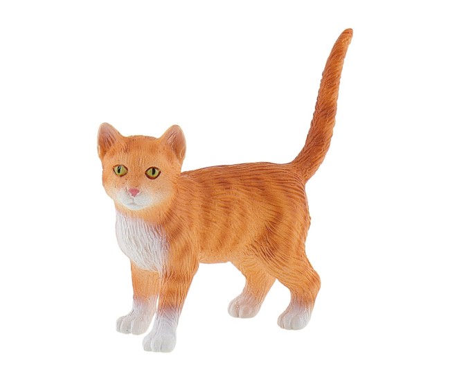 Figurina Pisica Portocalie - Jucarie Animal Domestic, Model Realist, Educativ pentru Copii Figurina Pisica Portocalie - Jucarie Animal Domestic, Model Realist, Educativ pentru Copii