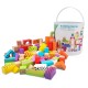 Set de 100 de cuburi din lemn Set de 100 de cuburi din lemn