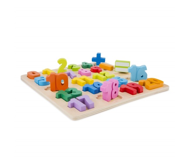 Puzzle Numere - Set lemn cu 20 numere si operatii matematice Puzzle Numere - Set lemn cu 20 numere si operatii matematice