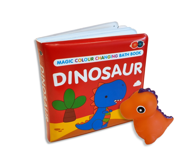 Carte Si Jucarie Care Isi Schimba Culoarea - Dinozaur Carte Si Jucarie Care Isi Schimba Culoarea - Dinozaur
