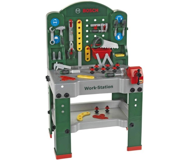 Banc de lucru cu 75 de piese Bosch - Set de indemanare