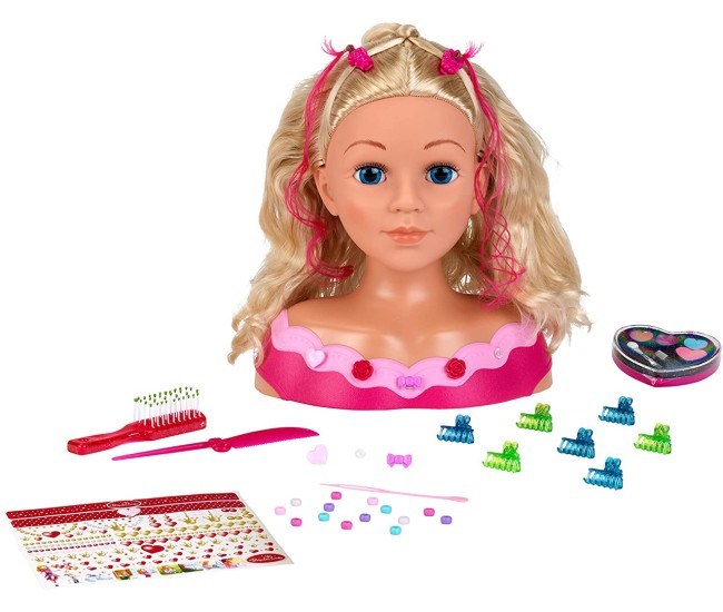 Bust papusa Emma pentru machiat si coafat - mare Bust papusa Emma pentru machiat si coafat - mare