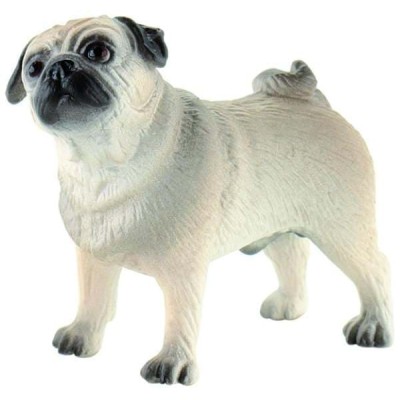 Caine rasa Mops - Figurina