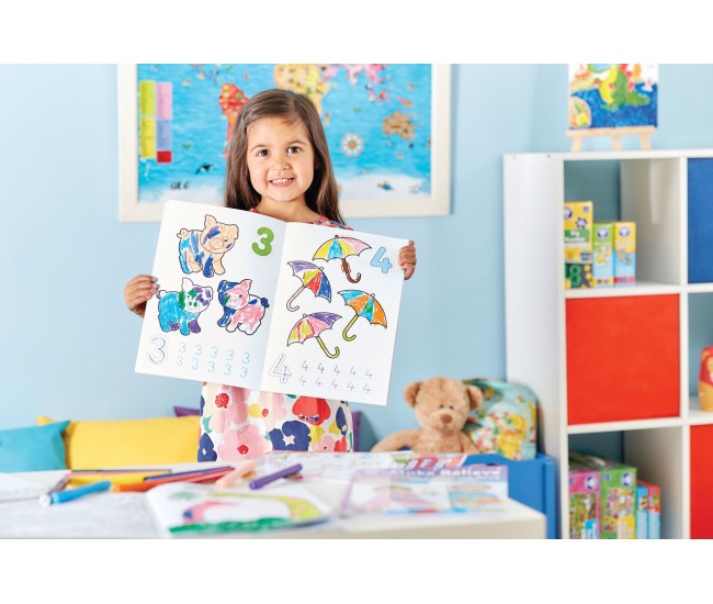 Carte de colorat cu activitati in limba engleza si abtibilduri 1 - 20
