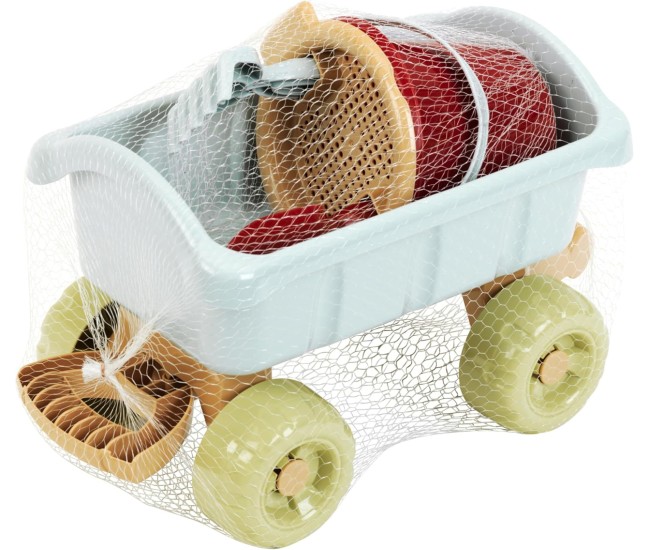 Carucior Cu Maner Si Set Galetica - plastic reciclat Carucior Cu Maner Si Set Galetica - plastic reciclat