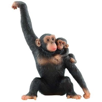 Cimpanzeu cu Pui - Figurina animal