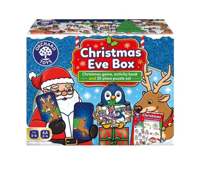 Cutie 3 in 1 cu tematica de iarna - joc educativ, puzzle si carte de colorat cu activitati