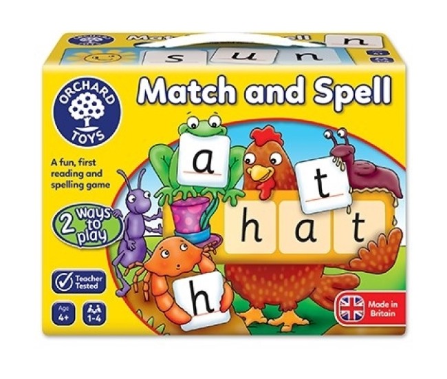 Joc educativ in limba engleza Potriveste si formeaza cuvinte MATCH AND SPELL