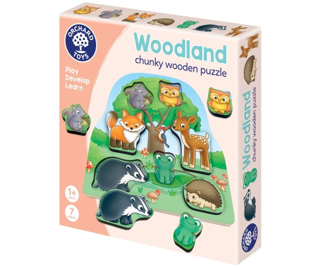 Joc Educativ Puzzle Cu Piese De Lemn - In Padure Joc Educativ Puzzle Cu Piese De Lemn - In Padure