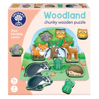 Joc Educativ Puzzle Cu Piese De Lemn - In Padure Joc Educativ Puzzle Cu Piese De Lemn - In Padure