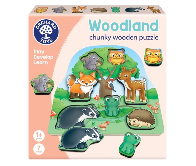 Joc Educativ Puzzle Cu Piese De Lemn - In Padure Joc Educativ Puzzle Cu Piese De Lemn - In Padure