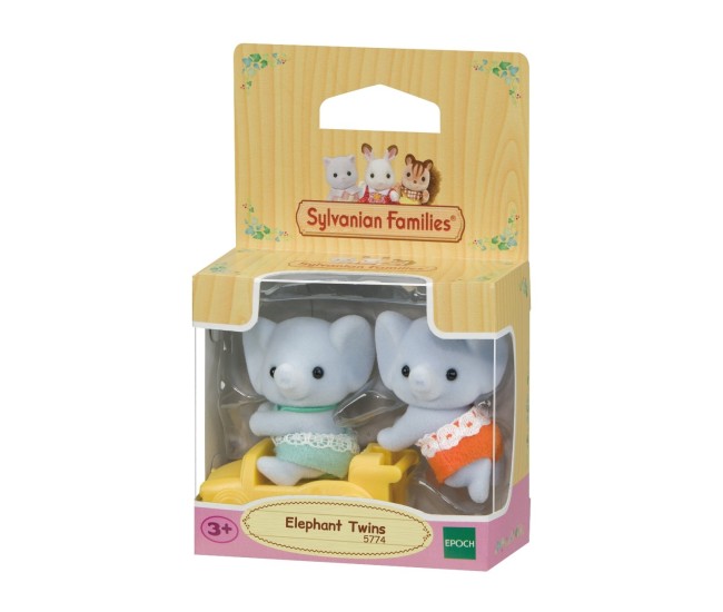 Figurine Sylvanian Families-Gemeni Elefantei Figurine Sylvanian Families-Gemeni Elefantei
