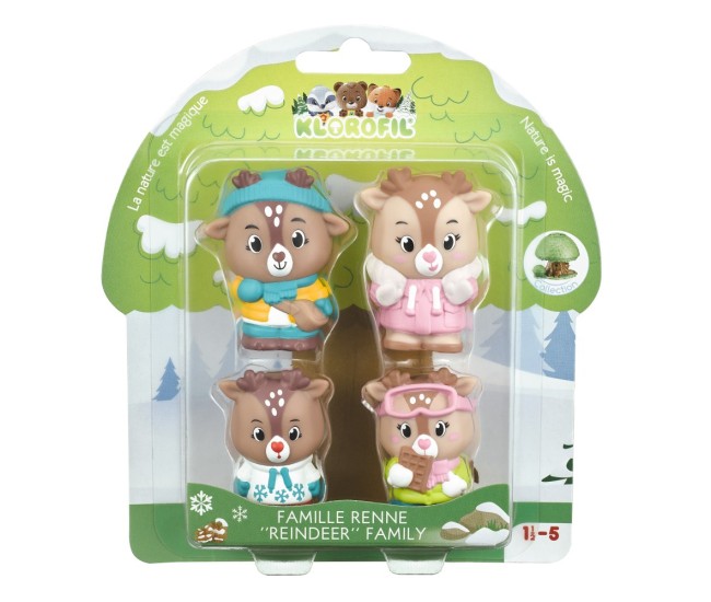 Familia de reni Renne - Set figurine joc de rol - Klorofil Familia de reni Renne - Set figurine joc de rol - Klorofil