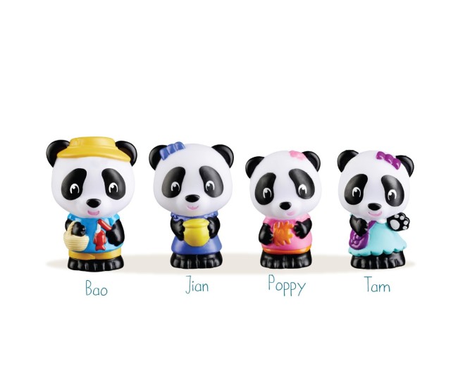 Familia de ursuleti Panda - Set figurine joc de rol Familia de ursuleti Panda - Set figurine joc de rol