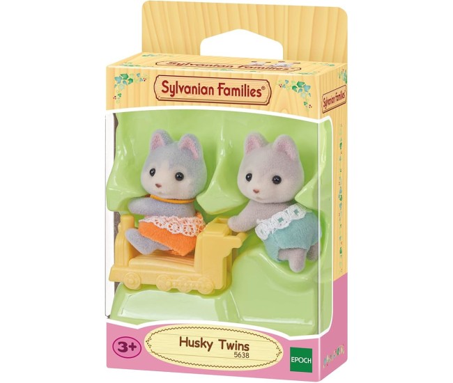 Figurine Sylvanian Families-Gemenii Catelusi Husky Figurine Sylvanian Families-Gemenii Catelusi Husky