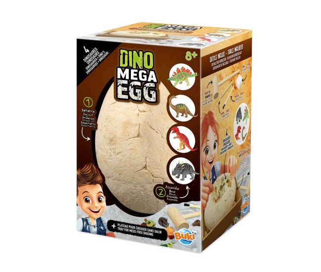 Fosila ou de dinozaur cu 4 specii - Set de explorare si constructie Fosila ou de dinozaur cu 4 specii - Set de explorare si constructie
