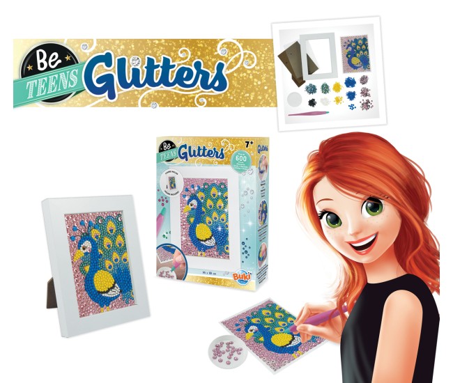 Glitters Paun - Set Creativ cu 600 Margele Glitters Paun - Set Creativ cu 600 Margele