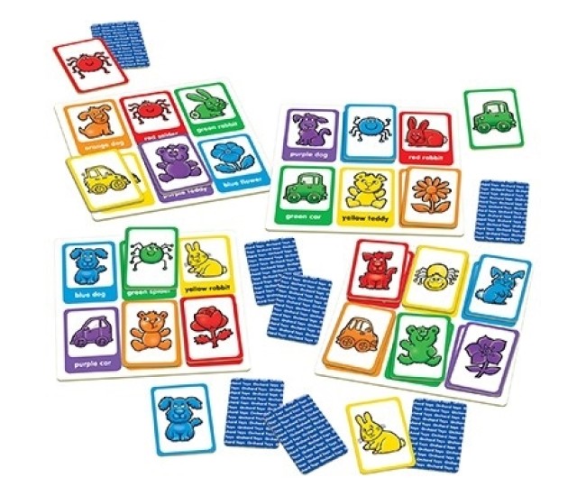 Joc educativ loto in limba engleza Catelusii RED DOG BLUE DOG