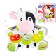 Jucarie interactiva bebe cu activitati si lumini 20 cm - Vacuta