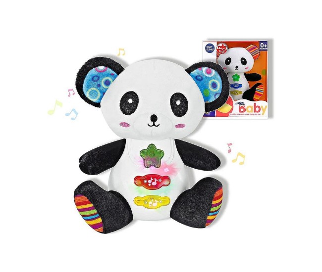 Jucarie interactiva bebe cu sunete si lumini 15 cm - Panda