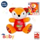Jucarie interactiva bebe cu sunete si lumini 15 cm - Vulpe
