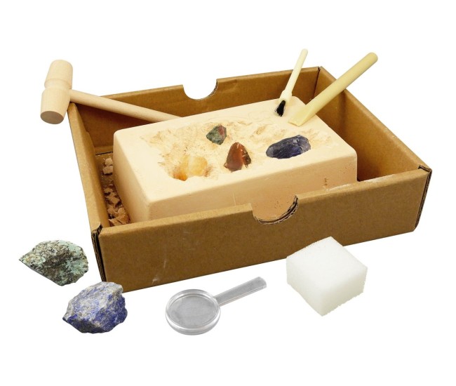 Kit de sapat - Descoperim si invatam despre roci si minerale Kit de sapat - Descoperim si invatam despre roci si minerale