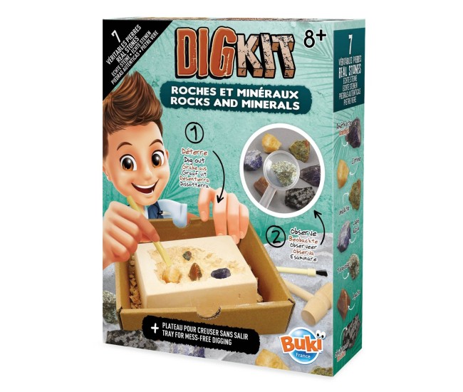 Kit de sapat - Descoperim si invatam despre roci si minerale Kit de sapat - Descoperim si invatam despre roci si minerale