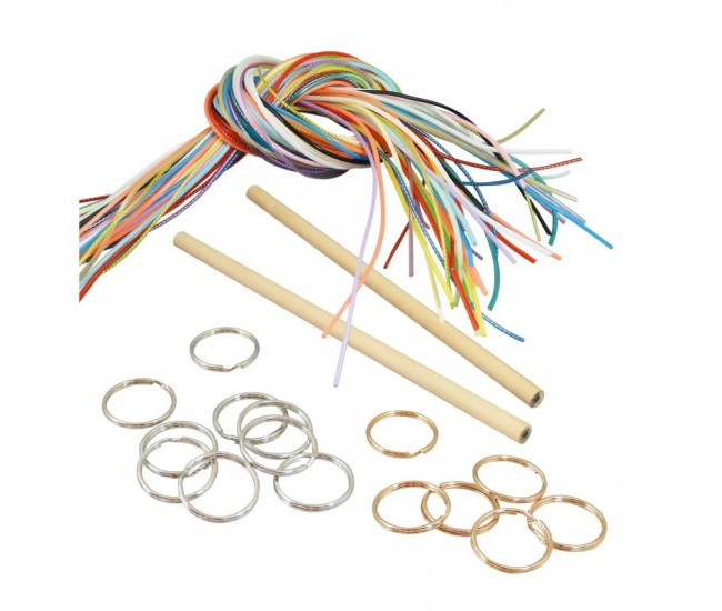 Kit lucru manual impletituri Scoubidou