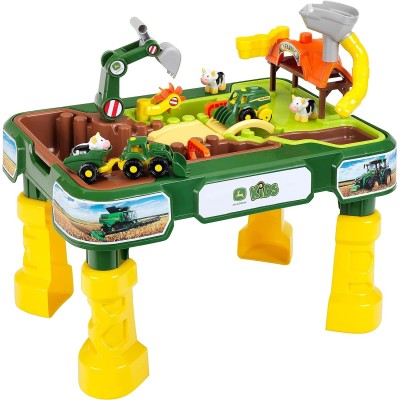 Masuta de joaca cu apa si nisip 2 in 1 - Ferma  John Deere